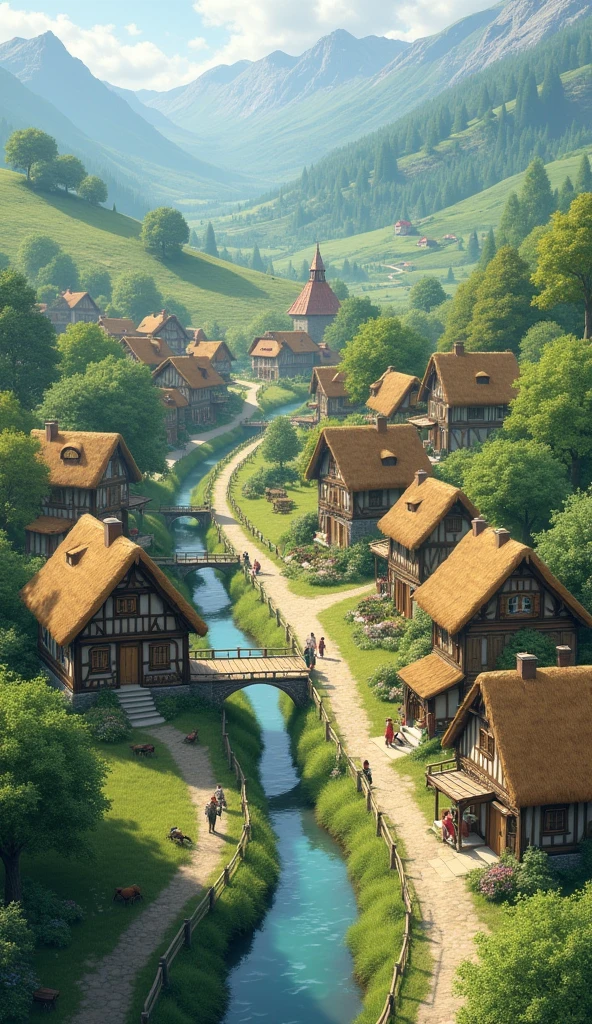 a village seen