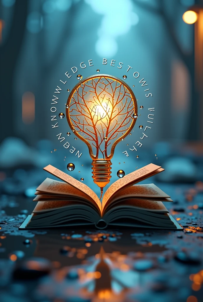 a realistic YouTube channel logo, 8k, for the channel "Surya Dnyan",capital letters, with tagline "Knowledge Bestows Humility"capital letters, informative channel, talking and knowledge symbol, modern cool font, faint blue, yellow, white color combination, detailed, photorealistic, cinematic lighting, 3D rendered, highly detailed, intricate design, seamless integration of elements, visually striking, impactful design