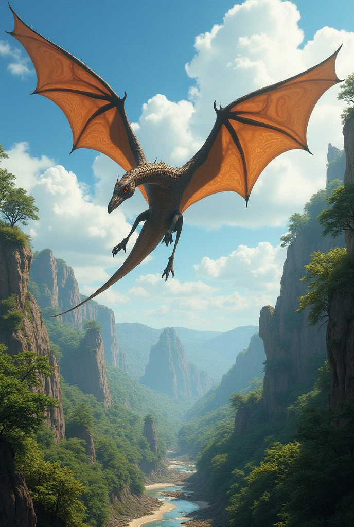 The pterodactyl is a genus of flying reptiles that lived during the Jurassic period., approximately 150 million years ago. It&#39;s not a dinosaur, although he lived at the same time. Pterodactyls belong to a group of flying reptiles called pterosaurs., which are known to be the first vertebrates to develop the ability to fly.
