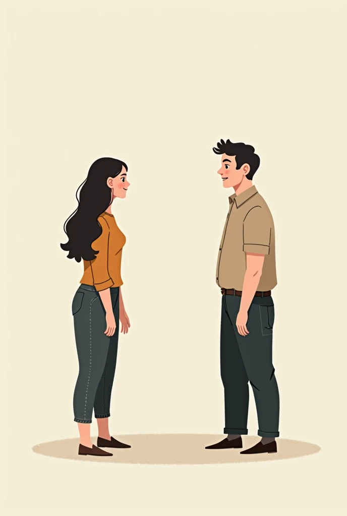Illustration of a person standing in front of a “fool” (represented by a character with a silly or ignorant expression), but instead of arguing, the person turns away with a smile, indicating that arguing with the “fool” is a waste of time.