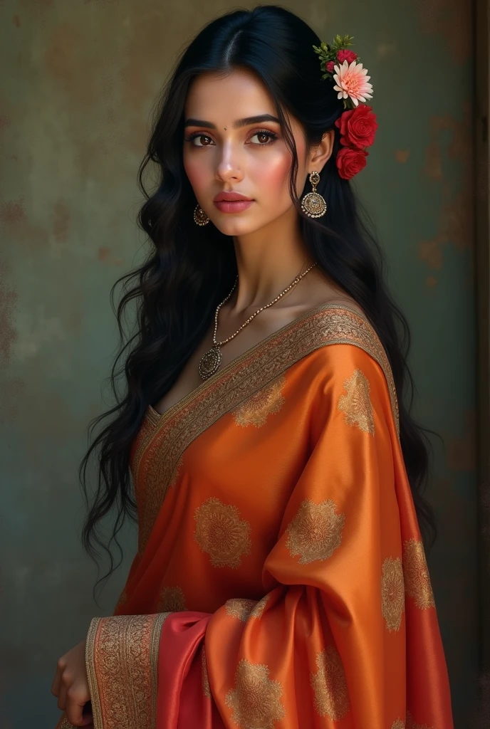 A beautiful girl in saree