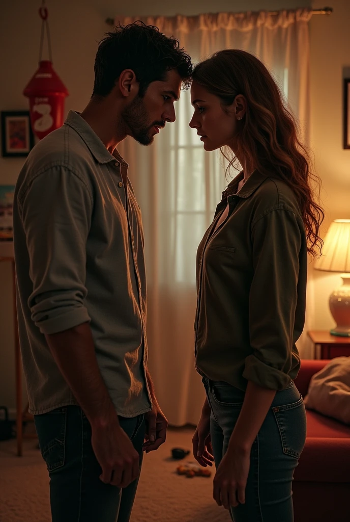 A man scolds his girlfriend