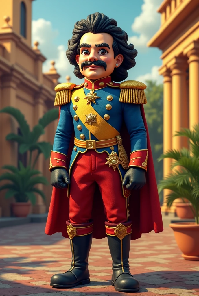 A mascot costume for the Libertador Simón Bolívar School, The commune of Macul,