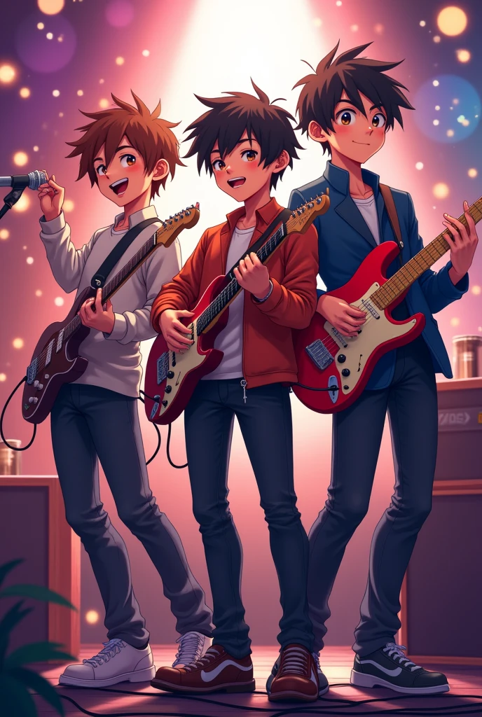 A band with 3 boys