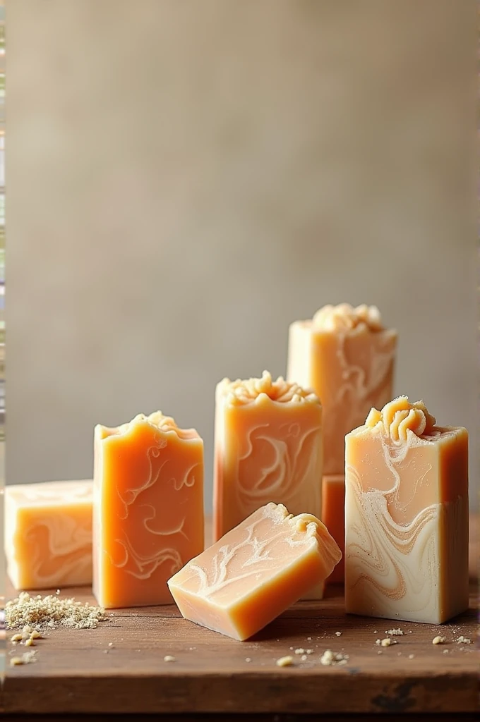 Believe me ultra realistic handmade soaps on a table