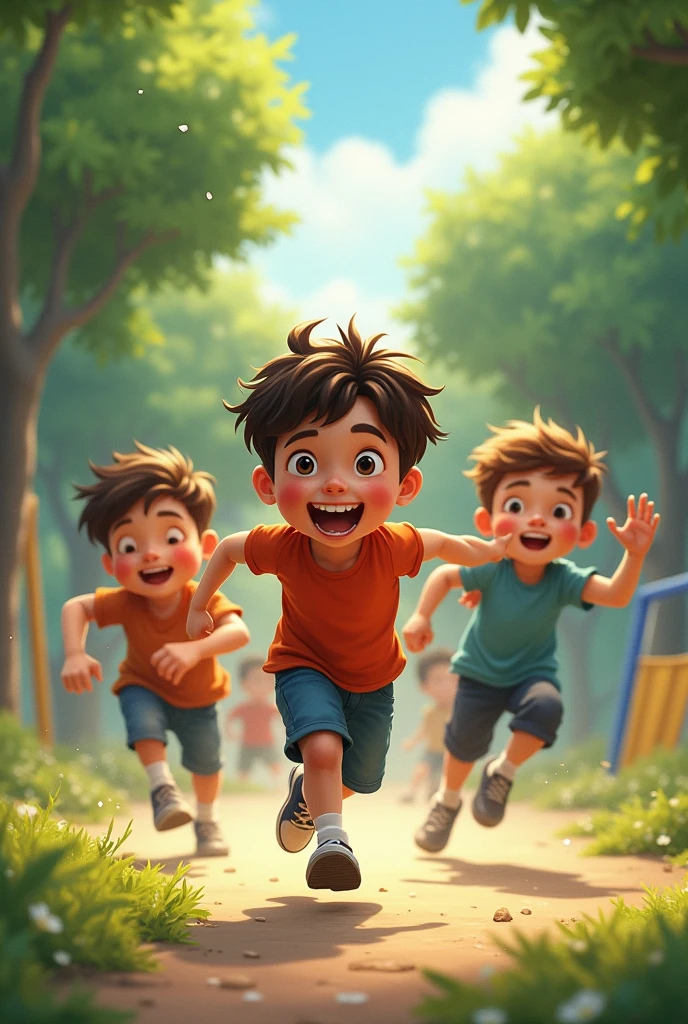 Boys playing