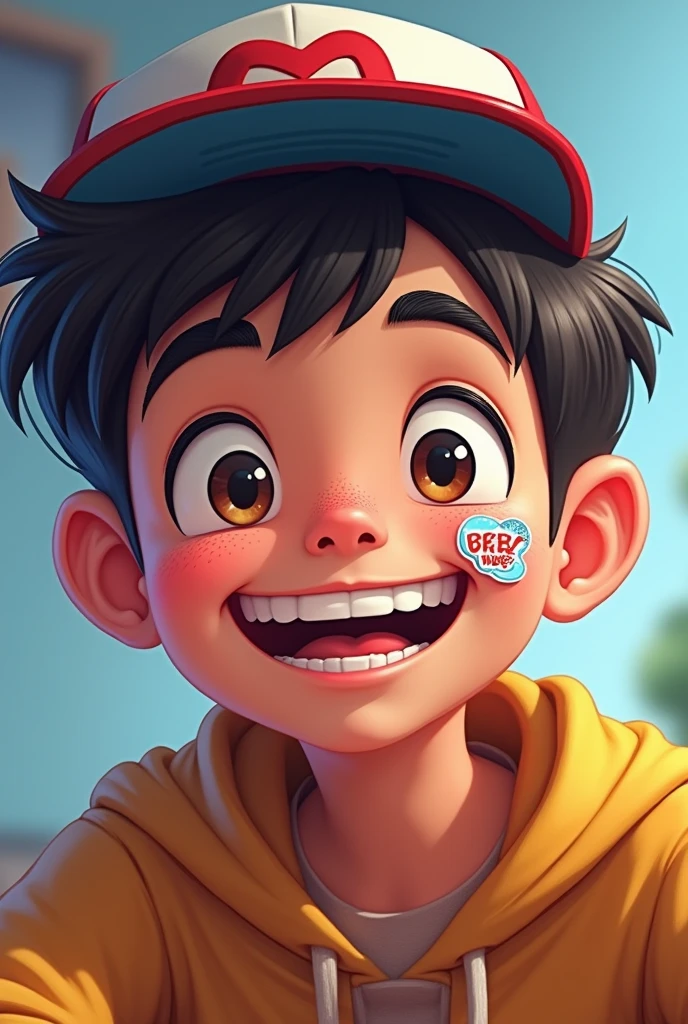 Gamer boy and face impression 😀 and like sticker