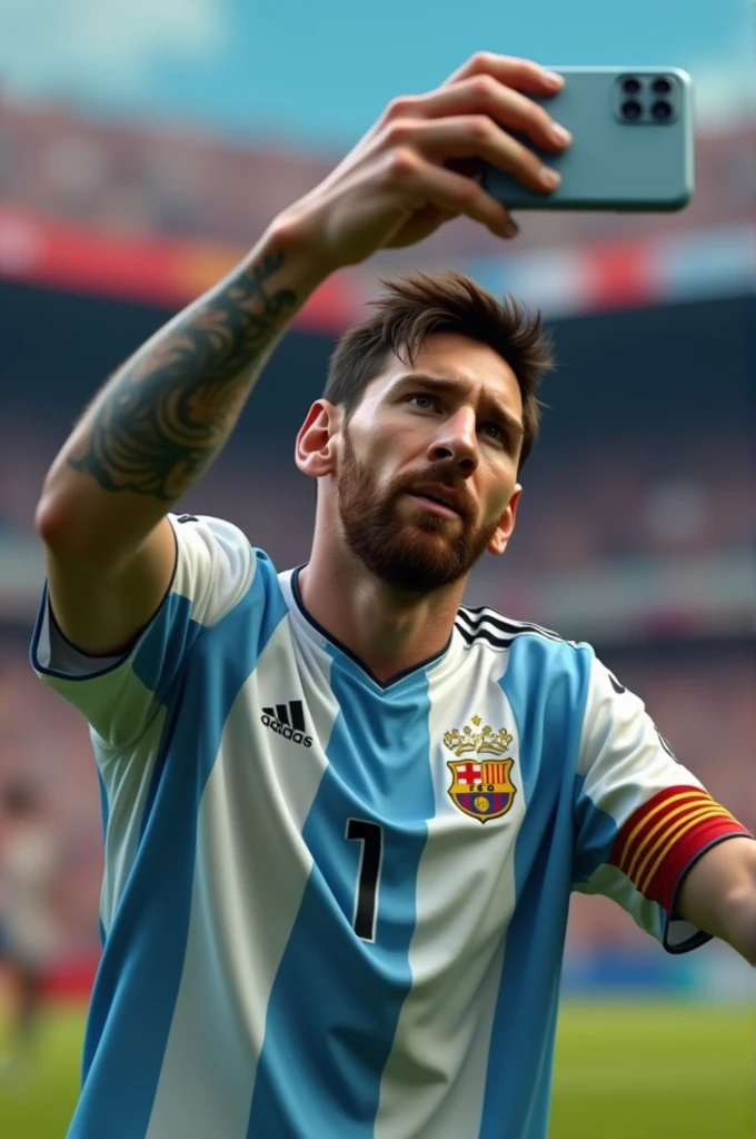 Messi is capturing another messi picture of