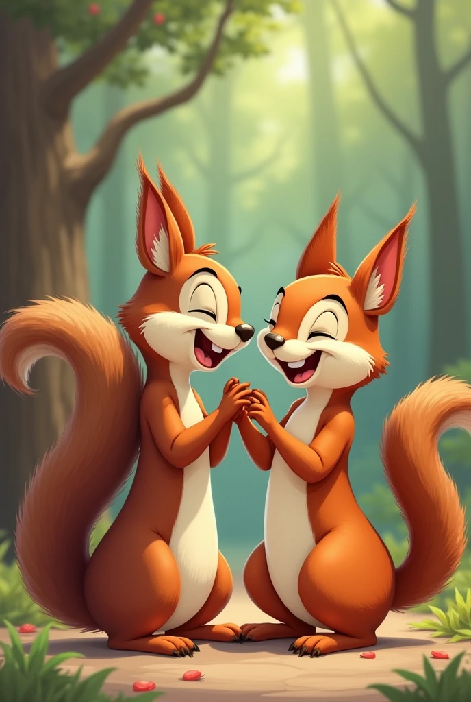 Cartoon squrriels having sex dick and ass, two squirrels, one slim thin female squirrels getting fucked by a hot sweaty male cumming squirrel