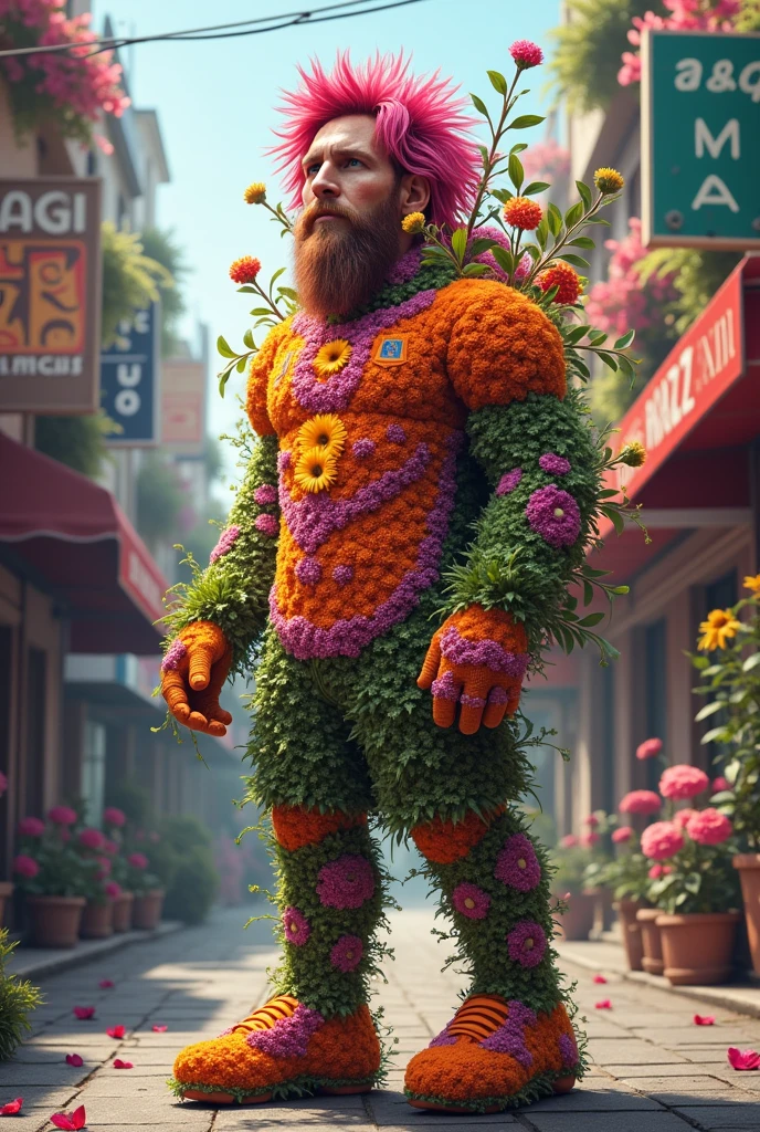 Messi as a flower businesses
