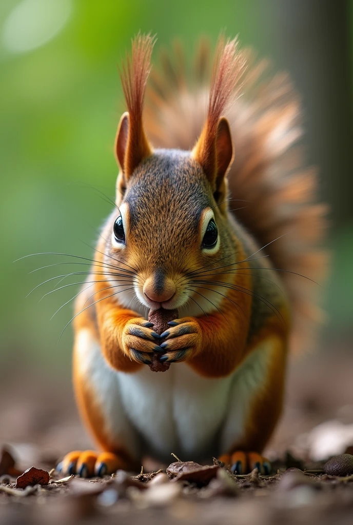 Squirrel sucking a hard cock cumming