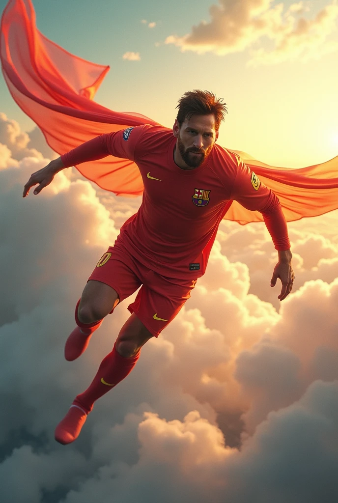 Messi as a flying Kate