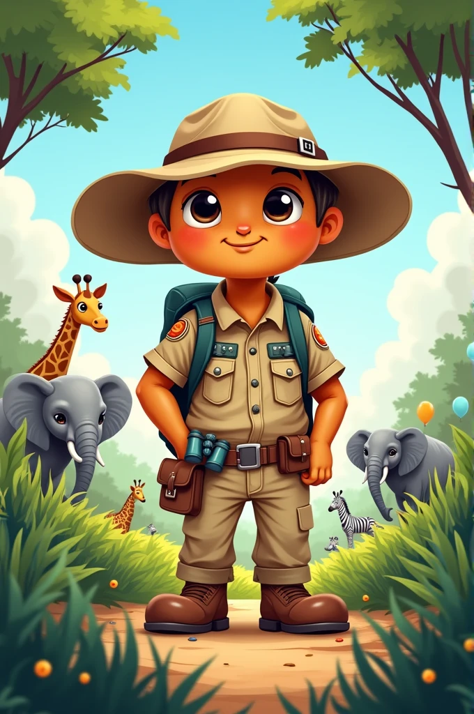 Letter T letter safari theme for birthday