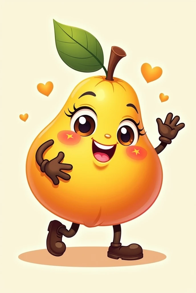 Make a mascot ( a type of fruit) to put on a t-shirt 