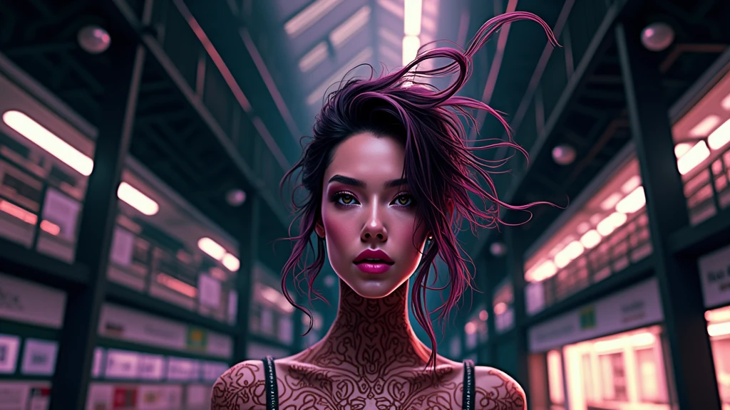 A detailed, beautiful and intricate female portrait, award-winning photography, masterwork, HDR, 8K, photorealistic, highly detailed face and features, piercing eyes, lush lips, delicate nose, natural skin tones, soft ambient lighting, elegant expression, serene mood