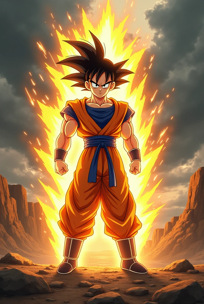 Gohan going super Saiyan 2 
