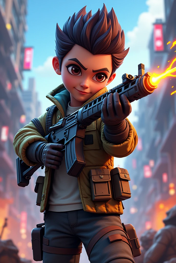 I want an image for my free fire game profile in animated