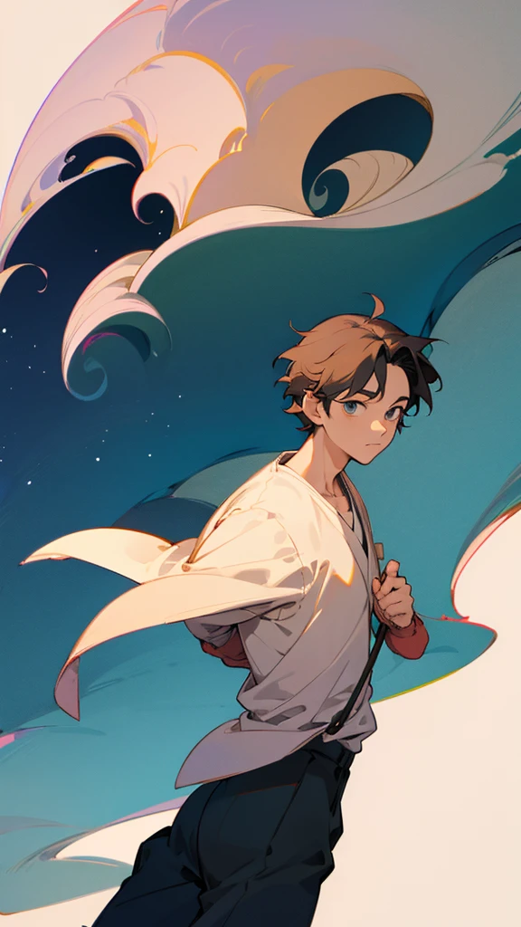 INTJ Ghibli style boy