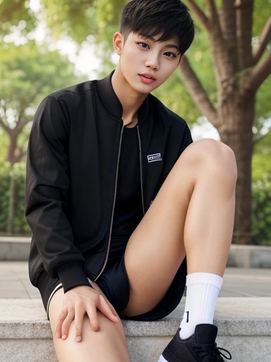 teenagers , very young , light-skin , wearing an dark black sexy underwear, tmasterpiece,k hd,the feet,black long socks,The barefoot , black colour , handsome and cute , extreme cute boy , white skin , dark black underwear boxers shorts , extremely tall and cute boy ,oppa model , handsome model , full body , dark black boxers underwears short shorts , black socks , white light-skin , Chinese model , young boy , white skin , handsome and extremely cute , black boxers underwear shorts , long black socks , handsome model , at the park , jogging , model oppa , long legs , jogging , running , high knee black socks ,black long socks , stand up , extremely tall , extremely high , black underwears , black sports underwear , long black socks , clean and white legs , Chinese model , extremely long legs , clean and white thigh , heavy bulge , ??? face , baby face , wearing jacket , black underwears boxers , light and white skin , Chinese model , strike a pose , sexy pose , horny boy