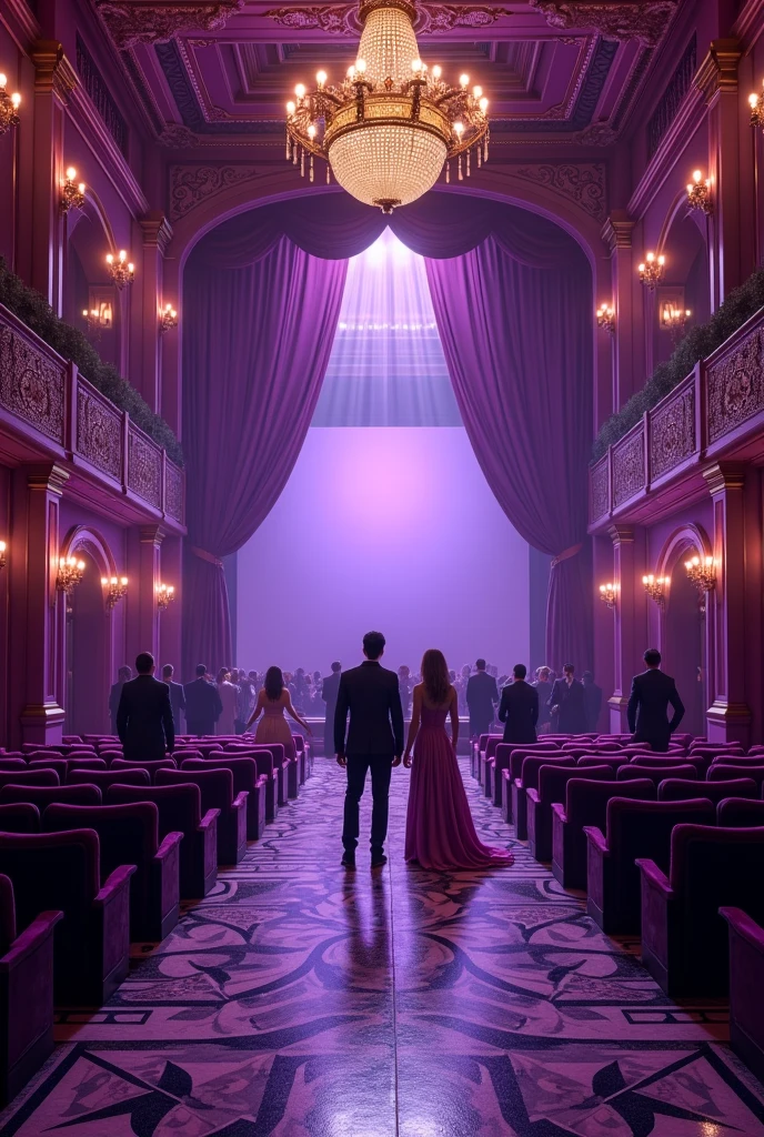 Purple themed cinema