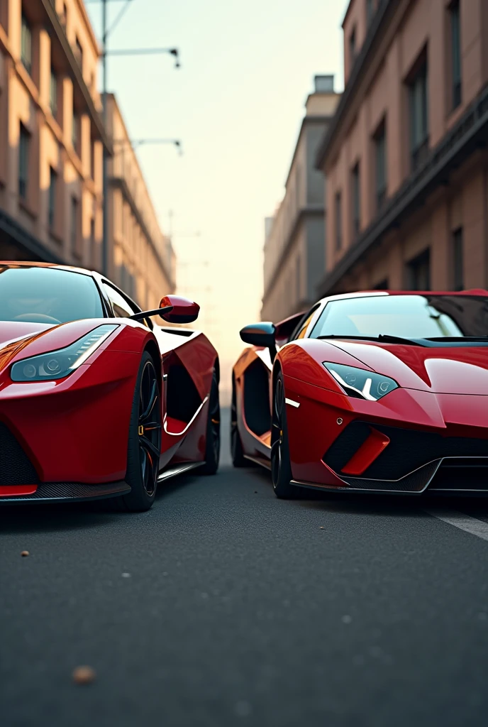 La Ferrari and Lamborghini Aventador svj close to each other