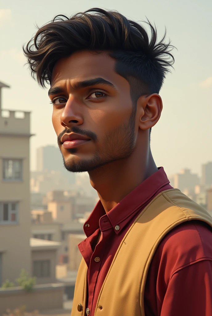 Maharashtraian Indian boy in his early 20s , tall and and skinny