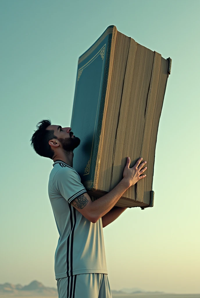 messi is laying up a huge huge big book