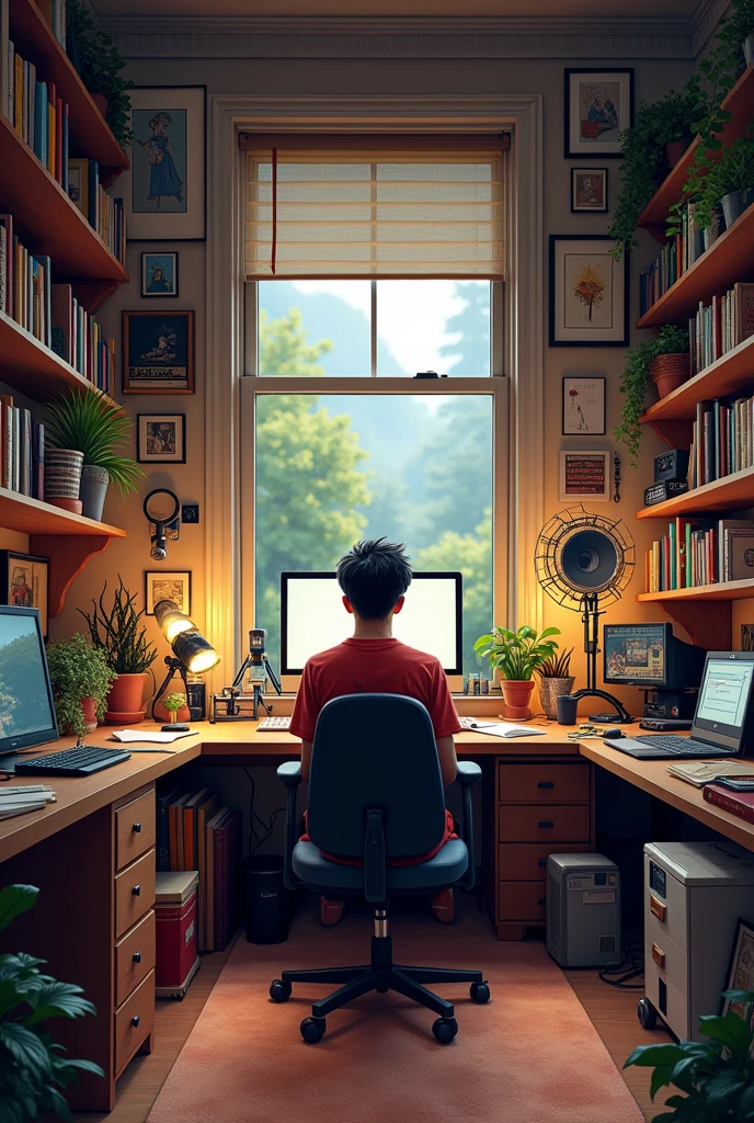 content creater's room