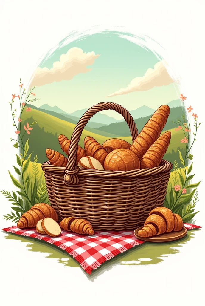 A logo for a bakery inspired by the picnic theme and Tolima.