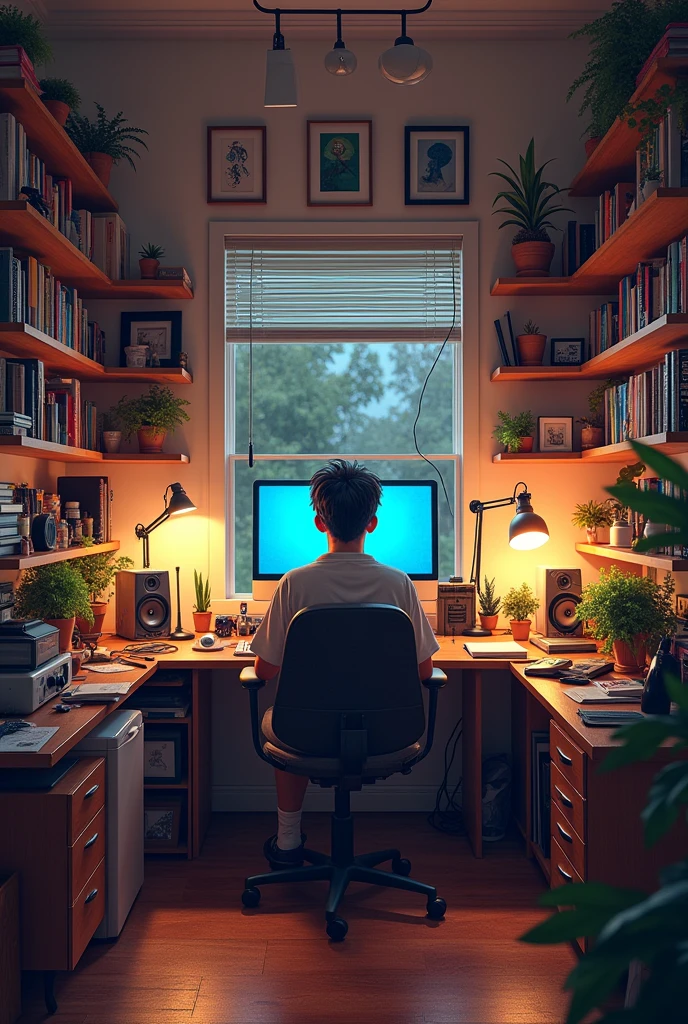 content creater's room