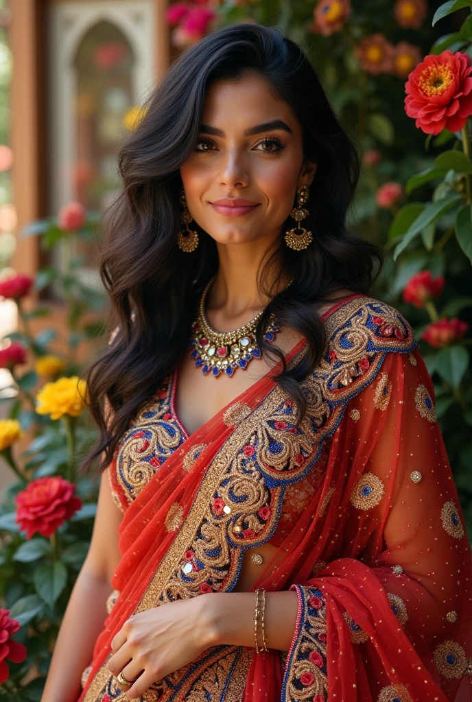 Dua lipa in indian saree