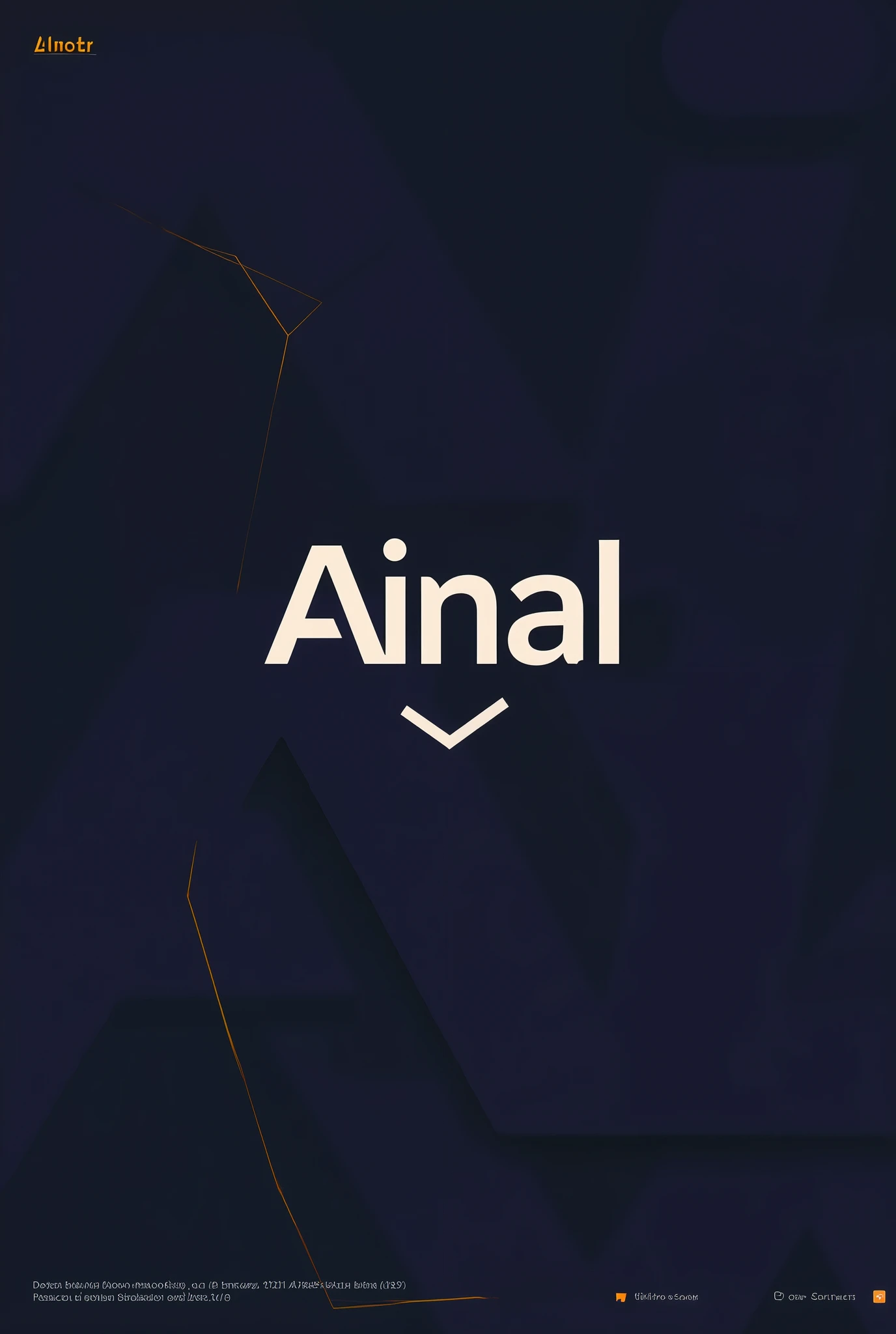 Ainal name unique logo