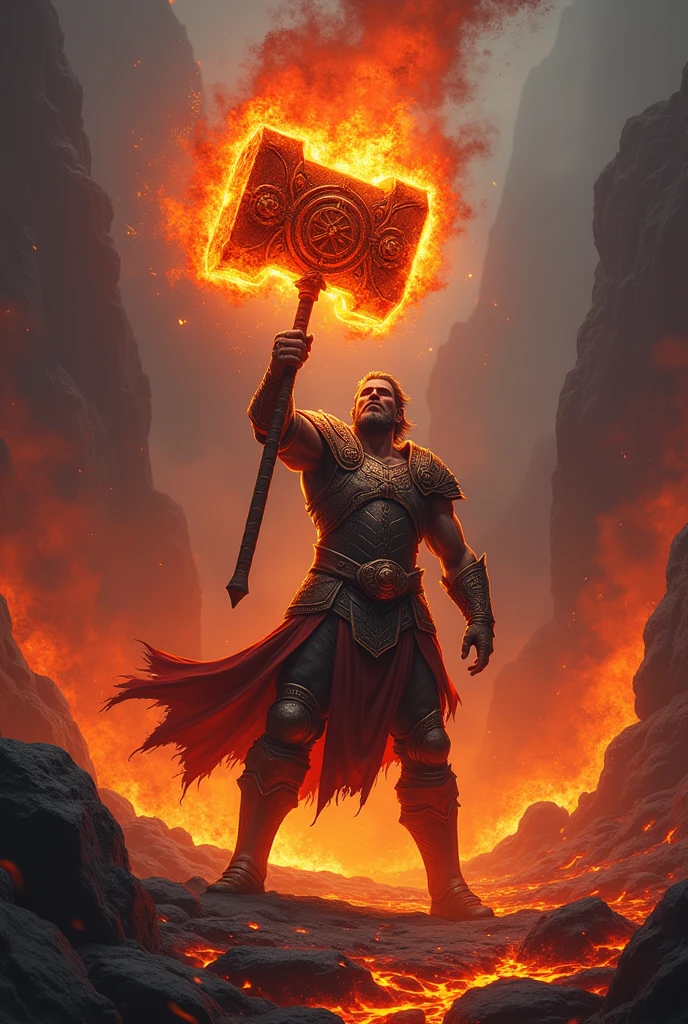 Lava hammer Minecraft fantasy weapon