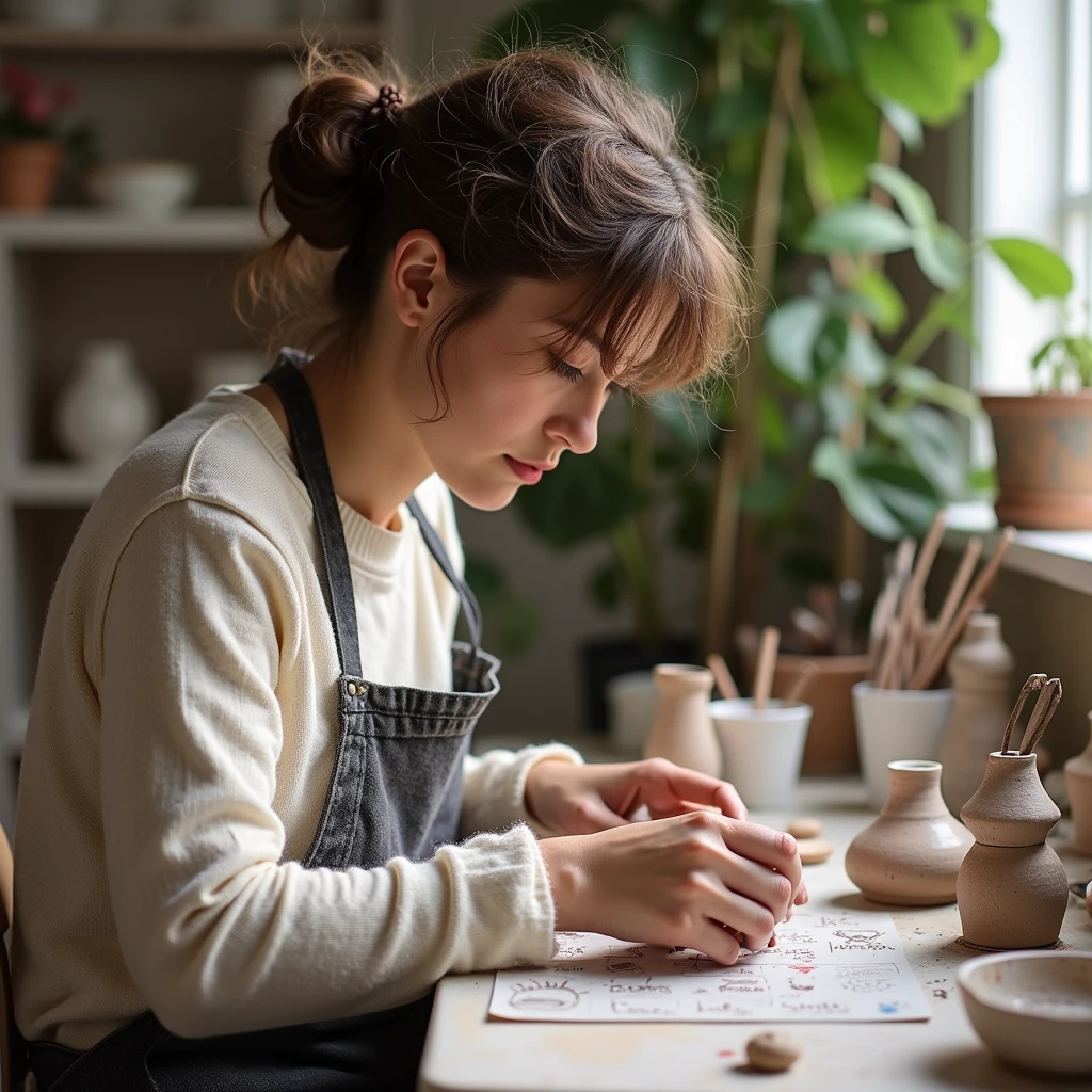 He's a pottery painter.