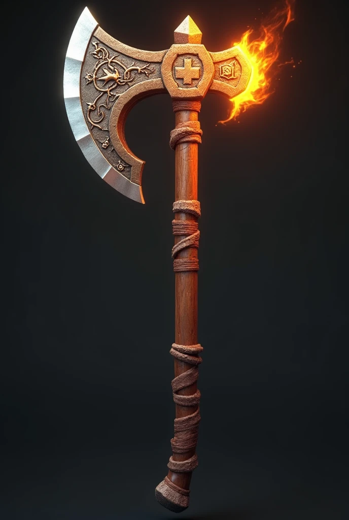 Fire axe Minecraft fantasy weapon