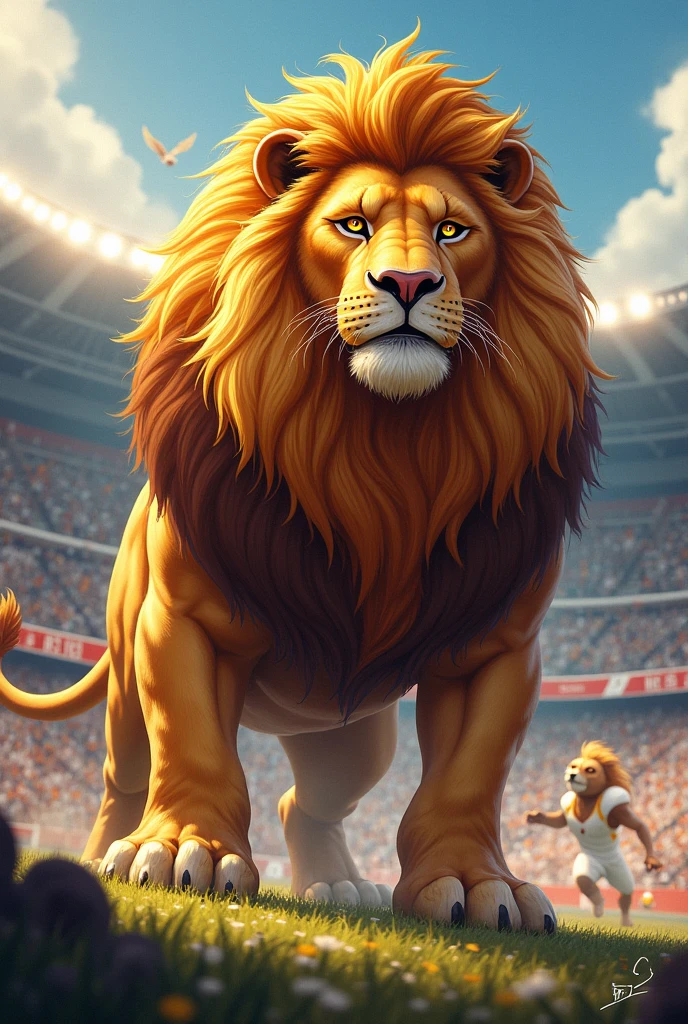 Lion for team mascot