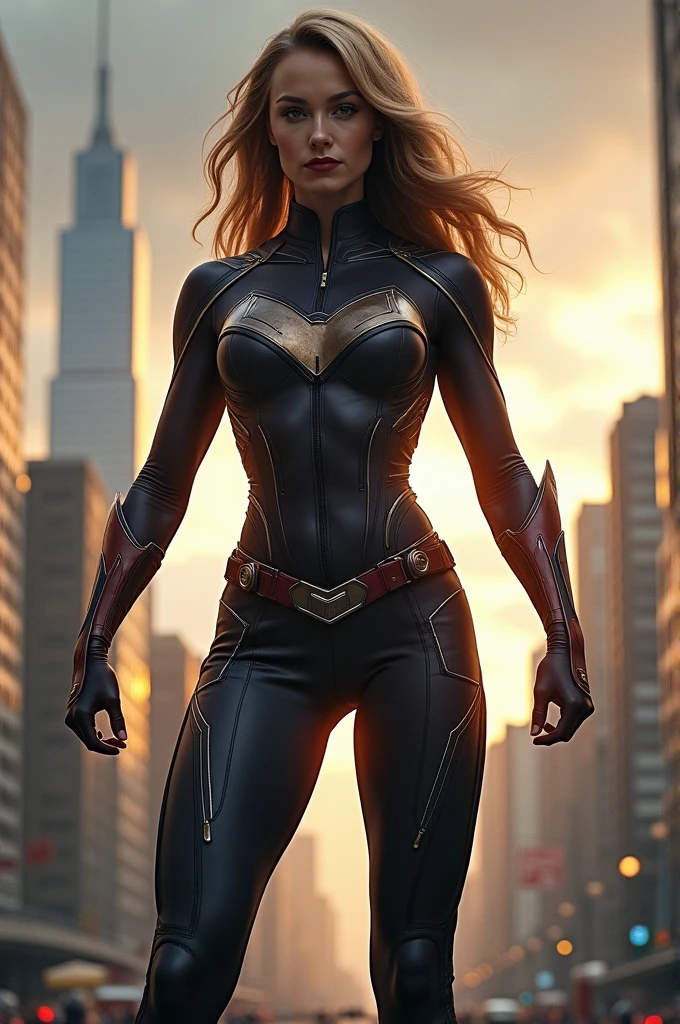 Create a super hero female,Full body