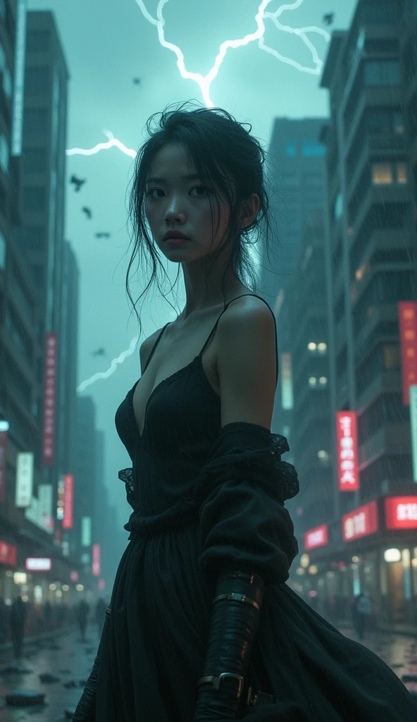typhoon、storm、beauty、city、dim、ハーフbeauty、beauty、Beautiful Eyes、High nose