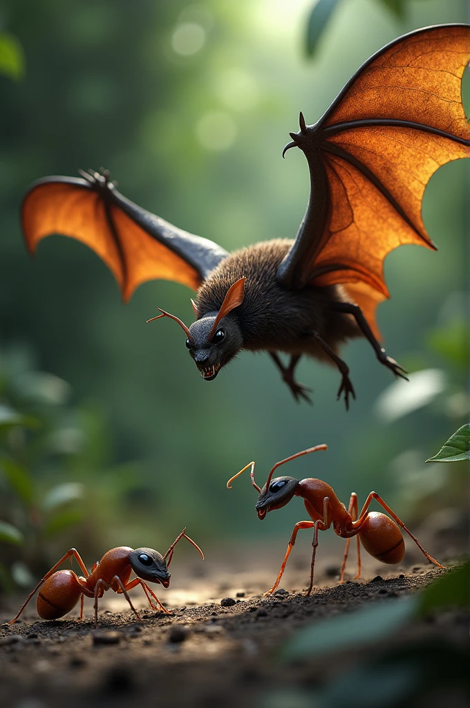 Bat and ant