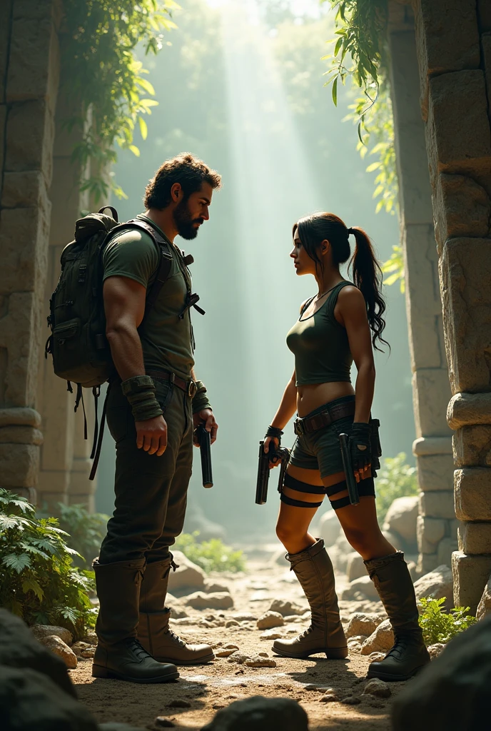 Nathan Drake VS Lara croft