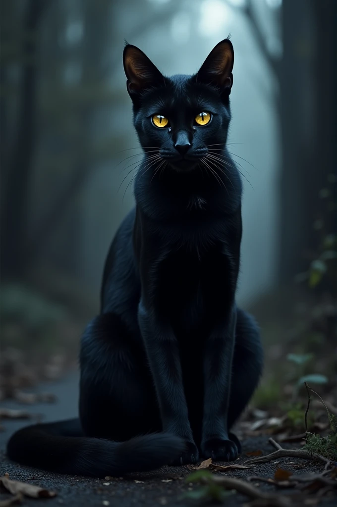 create a black cat