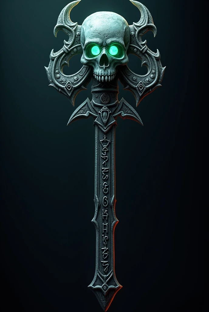  Minecraft fantasy weapon with ornament skull