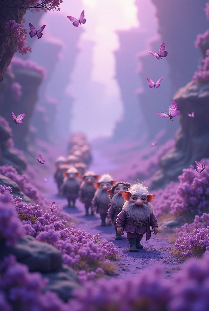 purple backdrop, lilac butterflies, nome ARMY