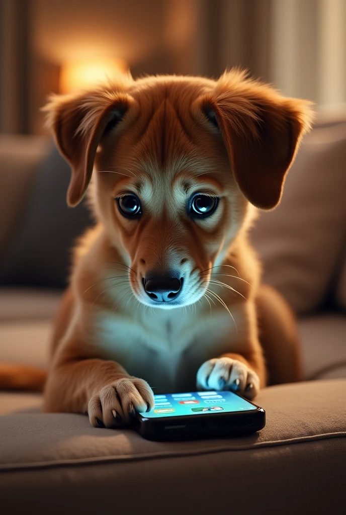 SmArt phone with dog usese