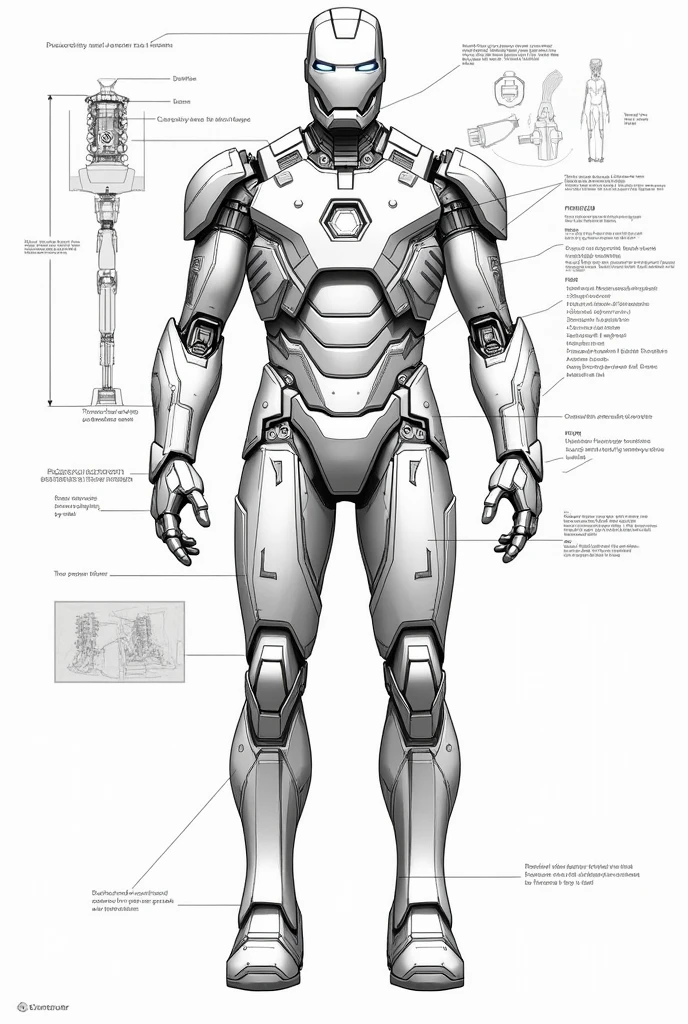 Iron man full sout design in paper