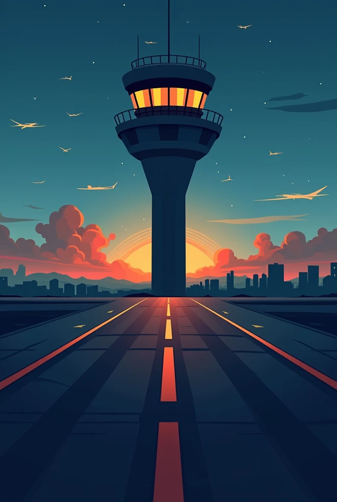 Create a logo for an ASS company that is in charge of an air traffic light to prevent runway incursions
