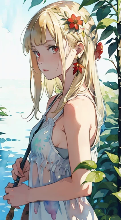 Anime. 1 Girl. Cutie. Amputee. Slave. Disabled person. Quadruple amputation. Blonde. Long hair. Wavy hair. Green eyes. Beautiful eyes. Perfect eyes. Expressive eyes. Ideal face. Beautiful nose. 16 years. Small breasts. Flat chest. Urinary incontinence. Wants to pee. I need to pee. A strong, desperate urge to pee. She peed herself. She peed in her panties. Urine leaks from the perineum onto the floor. Urine runs down my thighs. Ideal anatomical body. Body with amputated limbs. Armless. Legless. Dirty tunic. Torn tunic. Slave collar. Dirty panties. Torn panties. Sitting. Full height. Wheelchair. Fantasy city. Street. Slave market. Beautiful character design. Shiny skin. Whole body. NSFW. Official art. Extremely detailed CG Unity 8k wallpaper. Ideal lighting. Ultra high resolution 4K. Super detailed 8K resolution. A high resolution.