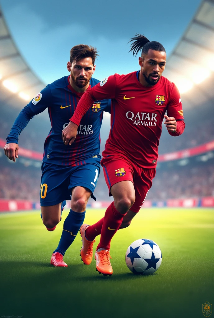 Messi and Mbappe