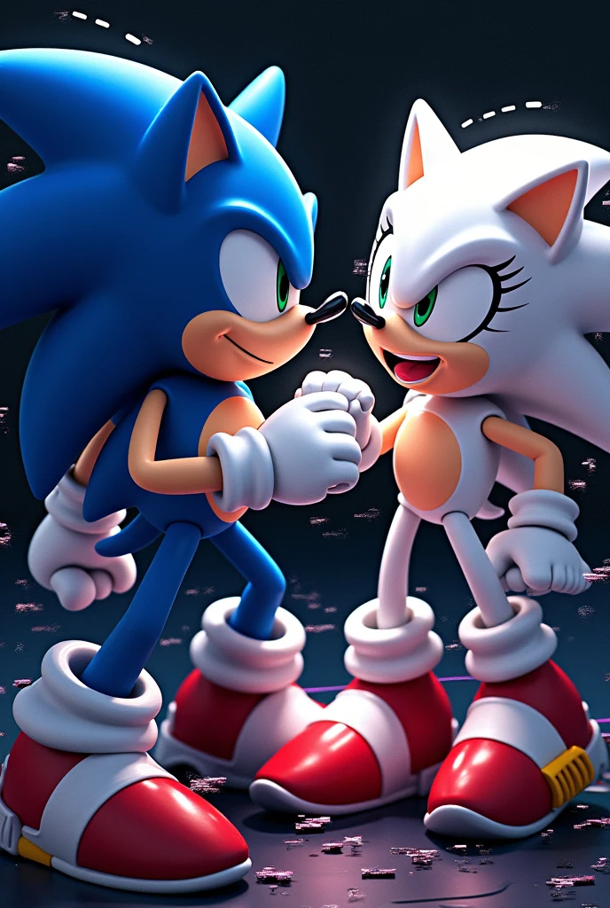 Sonic punches Sonic in the face.Exe 

