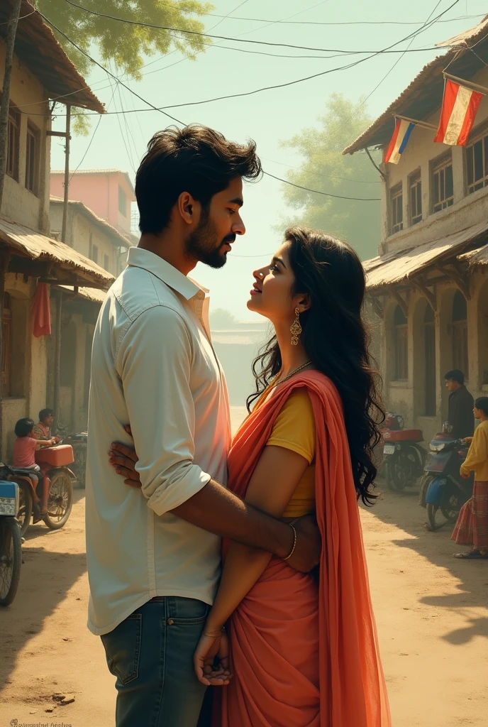 Lost and Found: A Nostalgic Love Story"
Setting:
Time Period: Present day, with flashbacks to 15 years ago.
Location: A small Indian town with vibrant markets, serene temples, and nostalgic school surroundings.
Scenes: